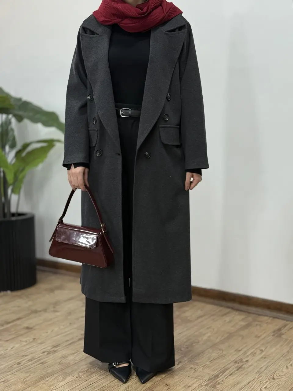 پالتو فوتر بلند آستردار دلینا